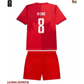 Kanada Ismael Kone #8 Hemmakläder Barn VM 2026 Kortärmad (+ Korta byxor)